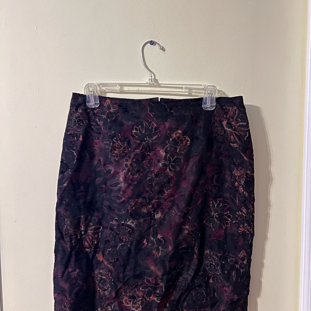 Floral Black and Pink Women's Skirt